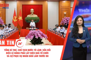 [Video] Thời sự 24h ngày 5/8/2026: Tổng Bí thư, Chủ tịch nước Tô Lâm: Sửa đổi Điều lệ Đảng phải lấy hiệu quả tổ chức và sự phục vụ nhân dân làm thước đo