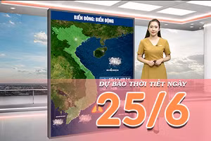 [Video] Dự báo thời tiết ngày 25/6/2026: Nắng nóng gay gắt, nhiều nơi trên 40°C