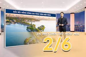 [Video] Dự báo thời tiết đêm nay và ngày mai ngày 2/6/2026: Nắng nóng gay gắt trở lại tại Trung Bộ và Bắc Bộ
