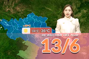 [Video] Dự báo thời tiết ngày 13/6/2026: Bắc Bộ có nắng nóng cục bộ, Trung Bộ khô nóng gay gắt
