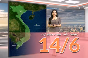 [Video] Dự báo thời tiết ngày 14/6/2026: Nắng nóng bao trùm Bắc Bộ và Trung Bộ, chiều tối đề phòng mưa dông