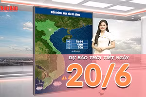 [Video] Dự báo thời tiết ngày 20/6/2026: Nắng nóng gay gắt lan rộng tại Bắc Bộ và Trung Bộ