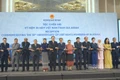 Phó Thủ tướng, Bộ trưởng Ngoại giao Bùi Thanh Sơn cùng các đại biểu tại tiệc chiêu đãi. (Ảnh: TRUNG HƯNG)