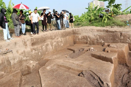 Khu di chỉ khảo cổ Vườn Chuối. (Ảnh: VƯƠNG ANH)