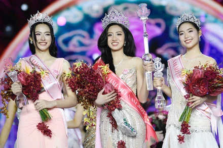 Top 3 cuộc thi Hoa hậu Việt Nam 2024. (Ảnh: Ban tổ chức)