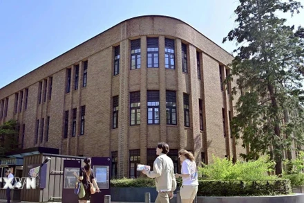  Khuôn viên đại học Tohoku ở Sendai, tỉnh Miyagi, Nhật Bản. (Ảnh: Kyodo/TTXVN)