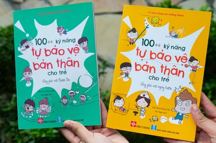 Bộ sách “100++ kỹ năng tự bảo vệ bản thân cho trẻ”. (Ảnh: Đinh Tị Books)