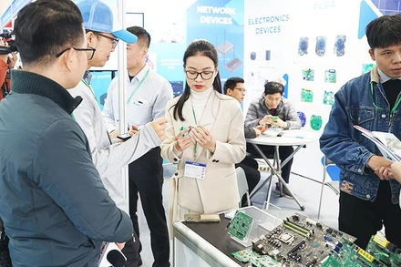 Mặt hàng chíp điện tử có cơ hội tăng tốc mạnh mẽ, góp phần nâng cao vị thế doanh nghiệp Việt trong chuỗi cung ứng toàn cầu. Ảnh: NAM ANH