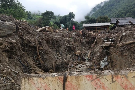 Do ảnh hưởng của bão số 3 và hoàn lưu sau bão, trên địa bàn bản Ta Đo, xã Mường Típ, tỉnh Nghệ An đã xảy ra 2 trận lũ quét, lũ ống trong vòng chưa đầy 1 tuần.