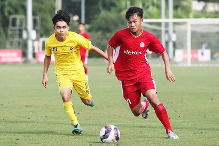 Các giải bóng đá trẻ sẽ rèn bản lĩnh, tư duy chiến thuật và tinh thần chuyên nghiệp từ sớm cho các cầu thủ. Ảnh: K.MINH