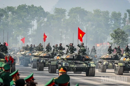 [Ảnh] Mãn nhãn với dàn khí tài hiện đại tại buổi tổng hợp luyện cho Lễ diễu binh, diễu hành sự kiện A80