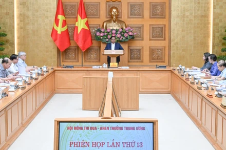 Thủ tướng Phạm Minh Chính phát biểu tại Phiên họp lần thứ 13 của Hội đồng Thi đua-Khen thưởng Trung ương.