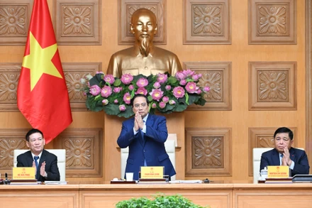 Thủ tướng Phạm Minh Chính chủ trì tọa đàm với các doanh nghiệp Nhật Bản. 