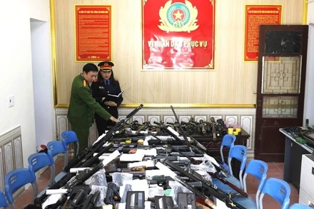 Tang vật được lực lượng chức năng thu giữ. (Ảnh: CÔNG AN NGHỆ AN)