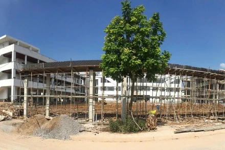 Dự án Trường trung học phổ thông Phúc Thịnh (xã Phúc Thịnh) sắp hoàn thành.