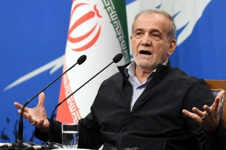 Tổng thống Iran Masoud Pezeshkian. (Ảnh: XINHUA)