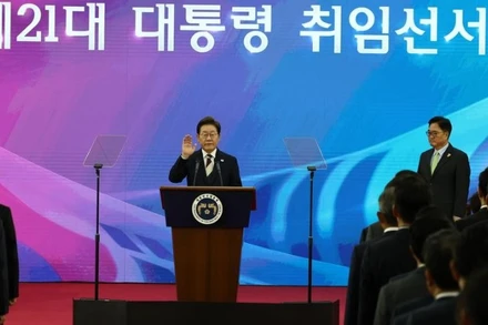 Tổng thống Hàn Quốc Lee Jae Myung. (Ảnh: Tân Hoa xã)