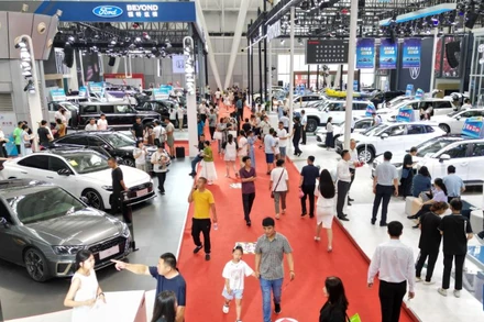 Triển lãm ô-tô quốc tế Cáp Nhĩ Tân lần thứ 27. (Ảnh: Tân Hoa xã)