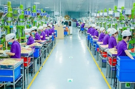 Công nhân làm việc tại Công ty TNHH Luxshare-ICT Nghệ An thuộc Khu công nghiệp VSIP Nghệ An 1. 