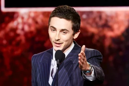 Timothée Chalamet nhận giải Nam diễn viên xuất sắc nhất cho vai diễn trong phim “Marty Supreme”. (Ảnh: Getty Images)