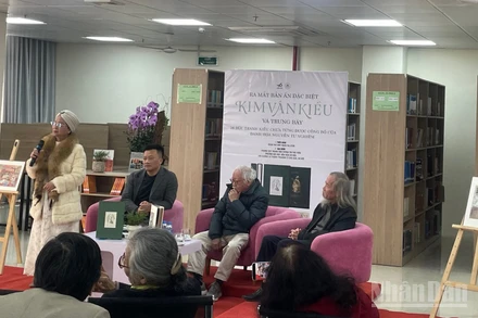 Bà Nguyễn Thu Giang, vợ của họa sĩ Nguyễn Tư Nghiêm, chia sẻ về họa sĩ và những bức tranh Kiều.