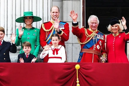 Hoàng gia Anh xuất hiện trong một sự kiện ở London hồi năm 2023. Ảnh: AFP