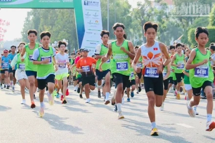 Các vận động viên thi tài.