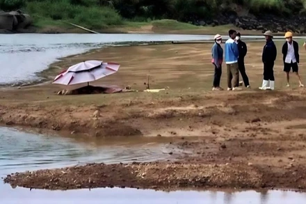 Hiện trường xảy ra vụ đuối nước thương tâm. (Ảnh: CTV)