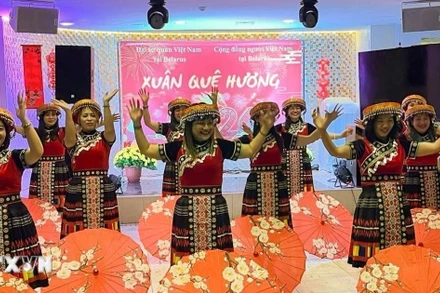 Hoạt động văn hóa, văn nghệ cộng đồng tại "Xuân Quê hương - Bính Ngọ 2026." (Ảnh: TTXVN)