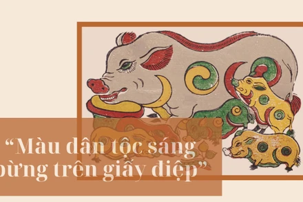 “Màu dân tộc sáng bừng trên giấy điệp”