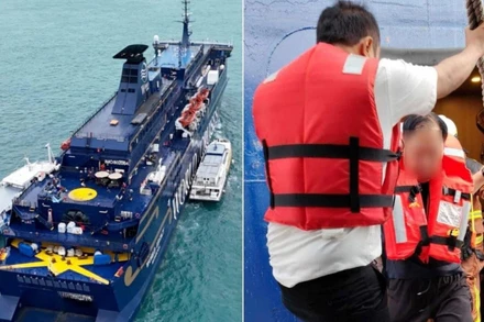 Cơ quan Hàng hải và Cảng vụ (MPA) cho biết tất cả hành khách đã được sơ tán an toàn. (Ảnh: straitstimes.com)