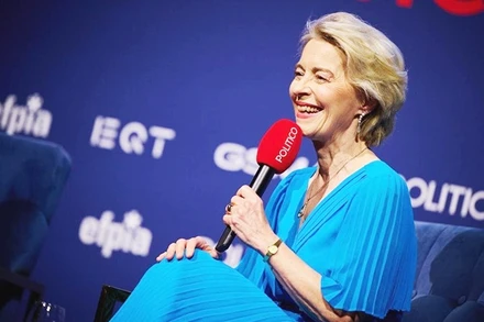 Chủ tịch EC Ursula von der Leyen tiếp tục dẫn đầu trong danh sách của Forbes. Ảnh: EUROPA