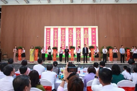 Sở Giáo dục và Đào tạo Hà Nội phát động Tuần lễ hưởng ứng học tập suốt đời năm 2024. (Ảnh: QUỲNH NGUYỄN)