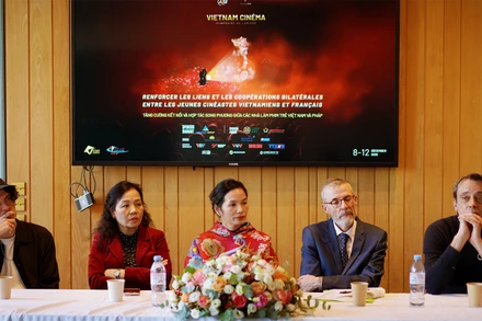 Các diễn giả Việt Nam-Pháp trao đổi trong phiên thảo luận chuyên sâu về đào tạo và phát triển dự án. (Ảnh: VFDA)