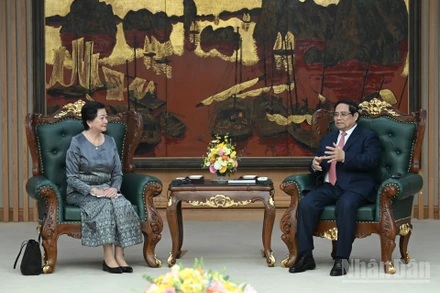 Thủ tướng Phạm Minh Chính tiếp Đại sứ Campuchia Chea Kimtha.