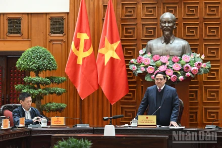 Thủ tướng Phạm Minh Chính phát biểu chỉ đạo tại phiên họp.