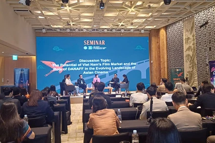 Hội thảo “Nhịp đập Điện ảnh Việt Nam - Giới thiệu những dự án triển vọng”. (Ảnh: Ban tổ chức cung cấp)