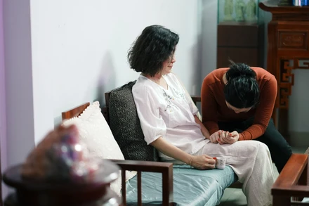 Cảnh trong phim "Cục vàng của ngoại". (Ảnh: Nhà sản xuất cung cấp).