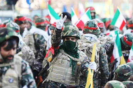 Một đơn vị thuộc lực lượng IRGC của Iran. Ảnh: CNN