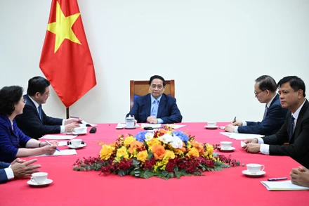 Thủ tướng Chính phủ Phạm Minh Chính điện đàm với Thủ tướng Cộng hòa Liên bang Đức Friedrich Merz.