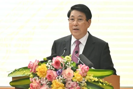 Chủ tịch nước Lương Cường và đoàn công tác Trung ương đã tới thăm, động viên và chúc Tết tại Phú Thọ. (Ảnh: THỦY NGUYÊN)