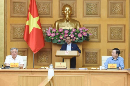Thủ tướng Phạm Minh Chính phát biểu tại cuộc họp.