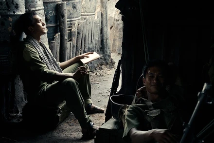 Cảnh trong phim "Mưa đỏ". (Ảnh: Galaxy Studio)