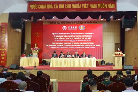 Hội thảo thu hút đông đảo các học giả trong nước và quốc tế. (Ảnh: LÊ THƯ)