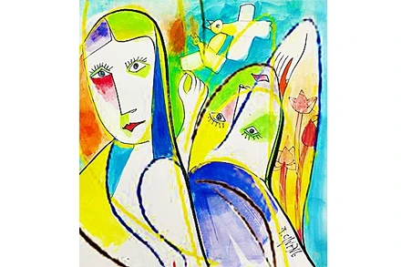 Tranh minh họa của họa sĩ Thành Chương trên Báo Nhân Dân.