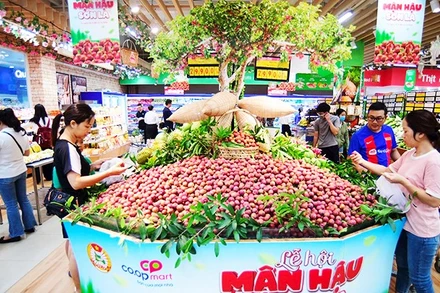 Người tiêu dùng với Lễ hội mận hậu Sơn La tại Saigon Co.op.