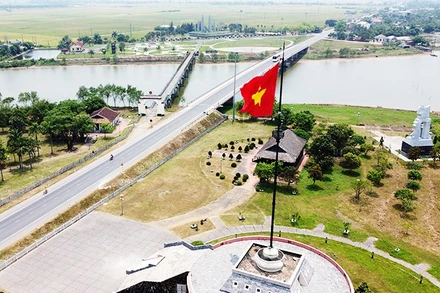 Dự án Công viên Thống Nhất tại Khu Di tích quốc gia đặc biệt Đôi bờ Hiền Lương - Bến Hải (Quảng Trị). Ảnh: ANH QUÂN