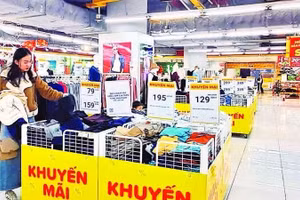 Doanh nghiệp bán lẻ kỳ vọng, các chương trình khuyến mại, giảm giá sẽ góp phần thu hút mua sắm, kích cầu tiêu dùng trong các tháng cuối năm. (Ảnh: Nguyên Trang)