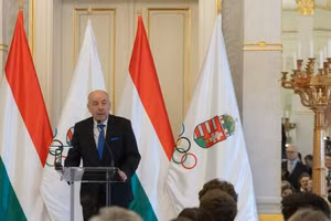 Tổng thống Hungary Sulyok Tamás phát biểu tại một sự kiện ở Budapest. (Ảnh: THX/TTXVN phát)
