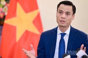 Thứ trưởng Ngoại giao Đặng Hoàng Giang. (Ảnh: BẢO LONG)